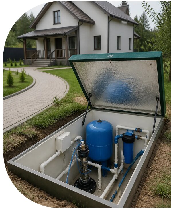 Автономное водоснабжение дома в Нерюнгри от 162900 р. | АПаруса-Нрю